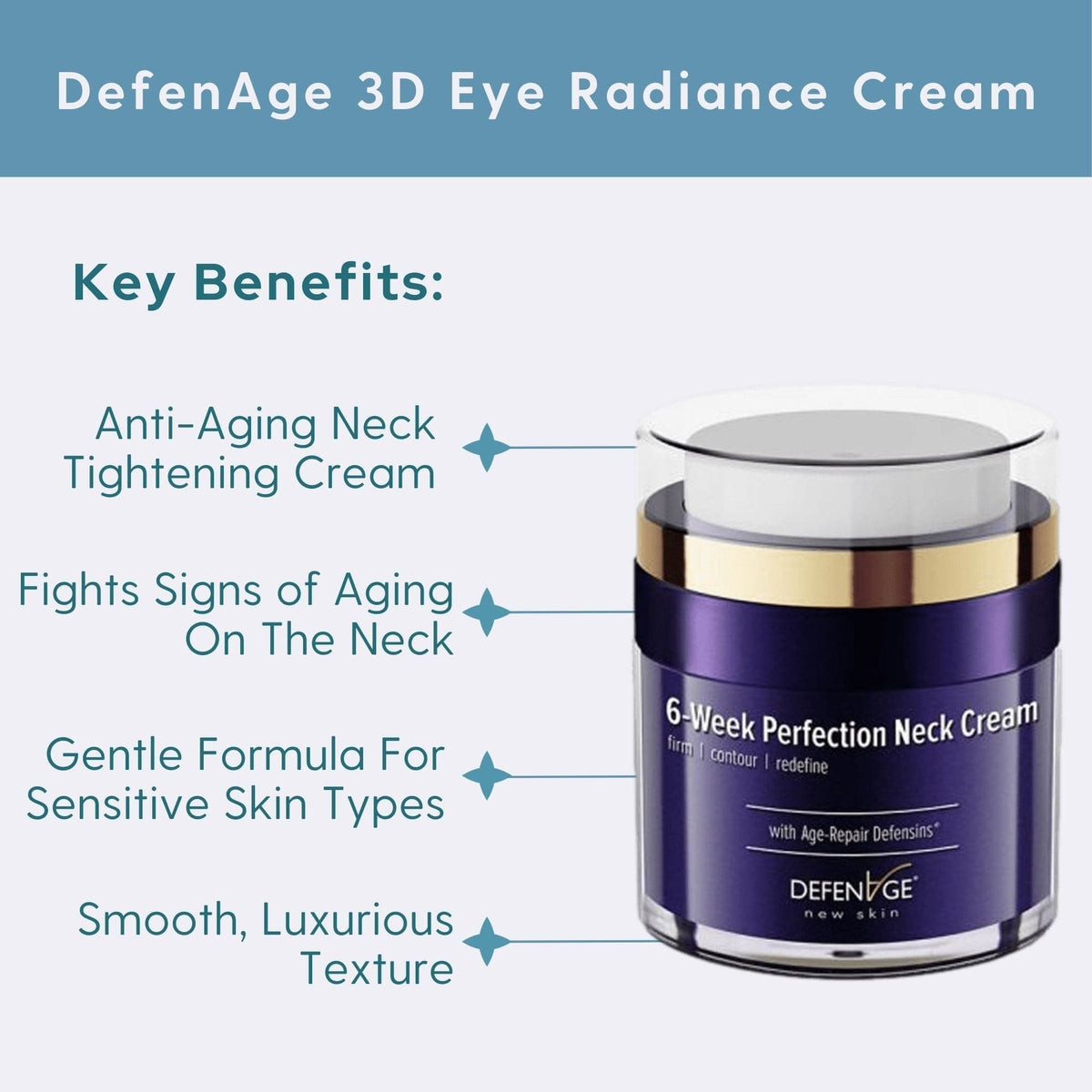 DefenAge Face & Body Treatment 1.5 fl. oz. DefenAge 6-week Perfection Neck Cream - Skin Type Solutions