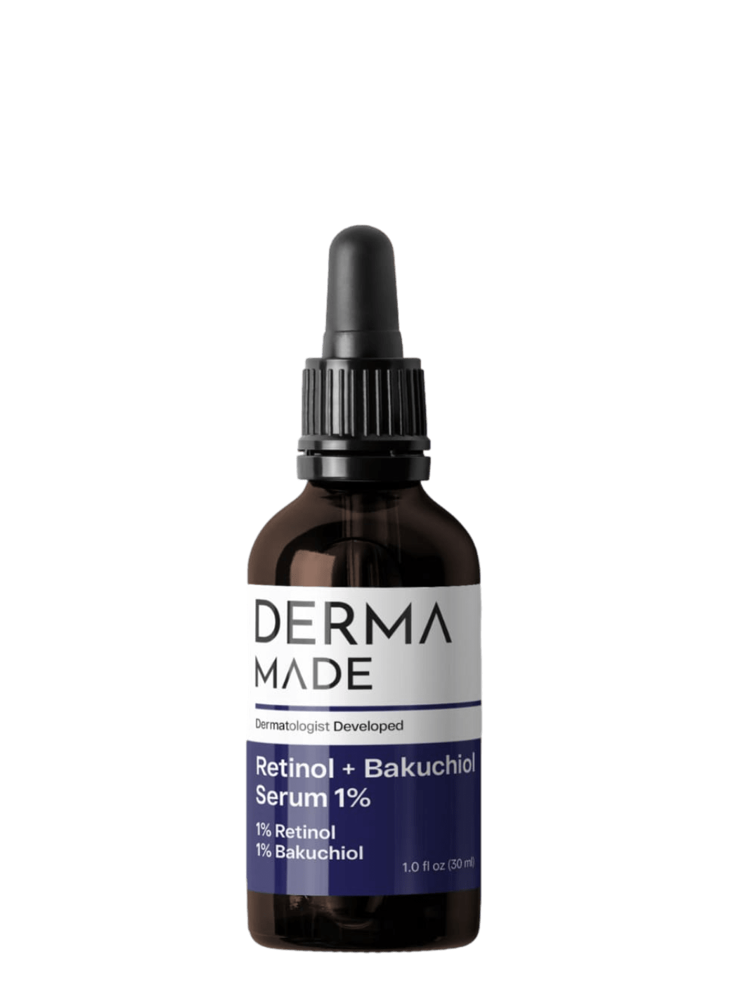 Derma Made Facial Treatment 1 oz. Derma Made Retinol + Bakuchiol Serum 1% - Skin Type Solutions
