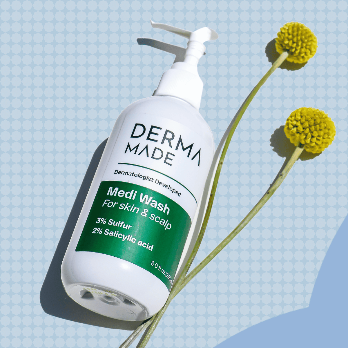 Derma Made Facial Cleanser 8 oz. Derma Made Medi Wash - Skin Type Solutions