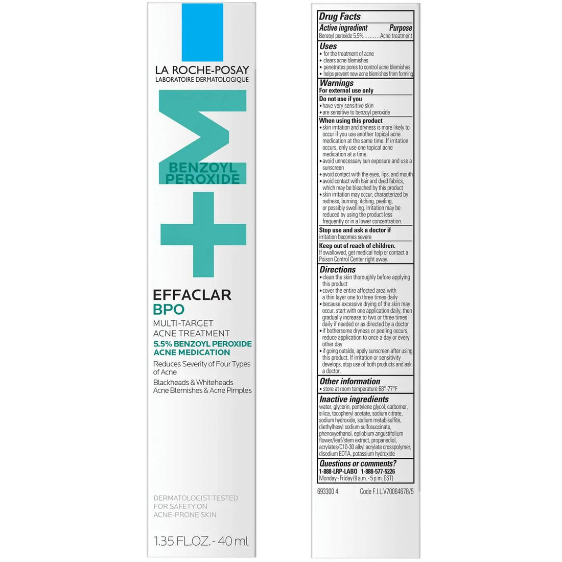 La Roche-Posay Treatments & Serums La Roche-Posay Effaclar BPO Multi-Target Acne Treatment - Skin Type Solutions