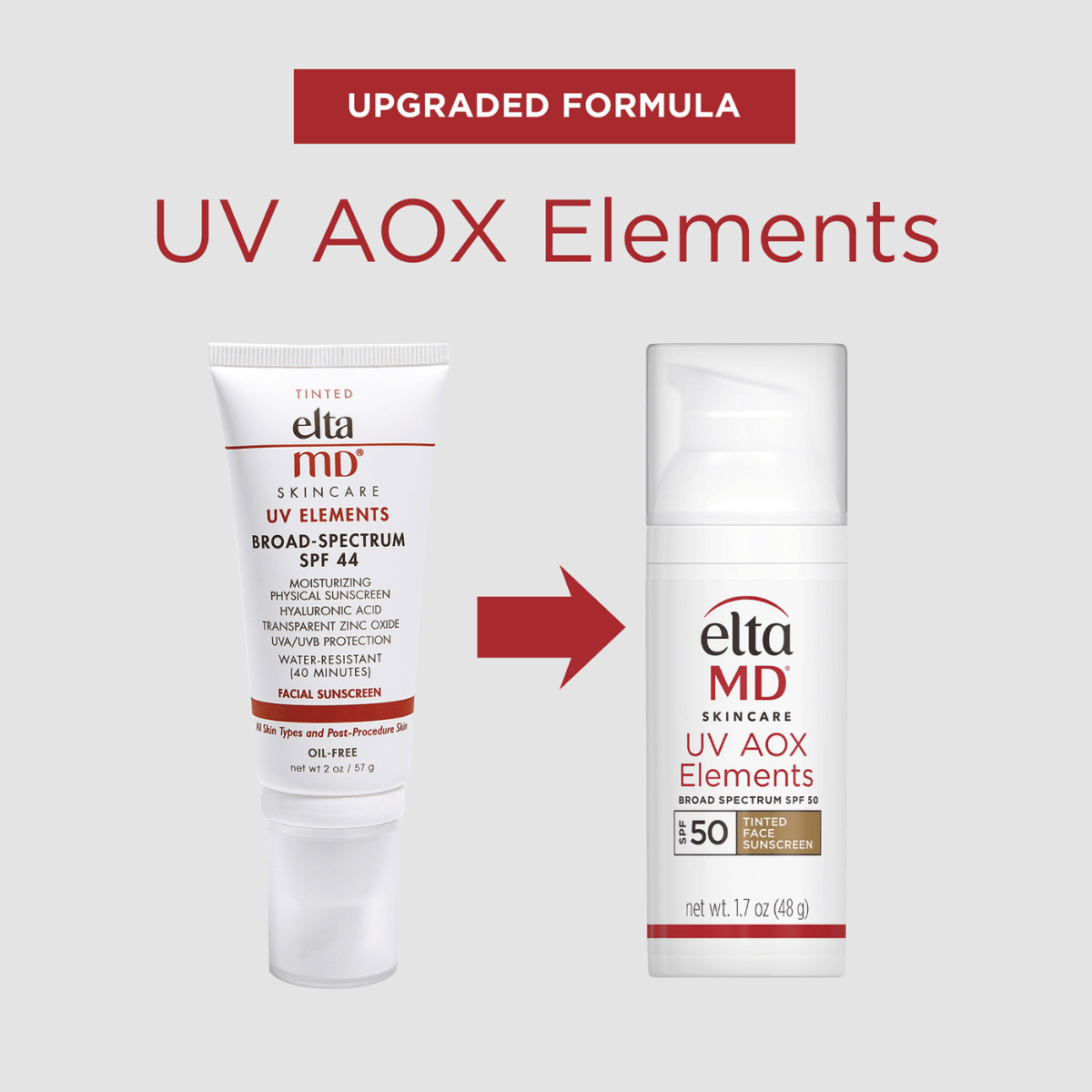 EltaMD Facial Sunscreen 1.7 oz. EltaMD UV AOX Elements Broad-Spectrum SPF 50 - Skin Type Solutions