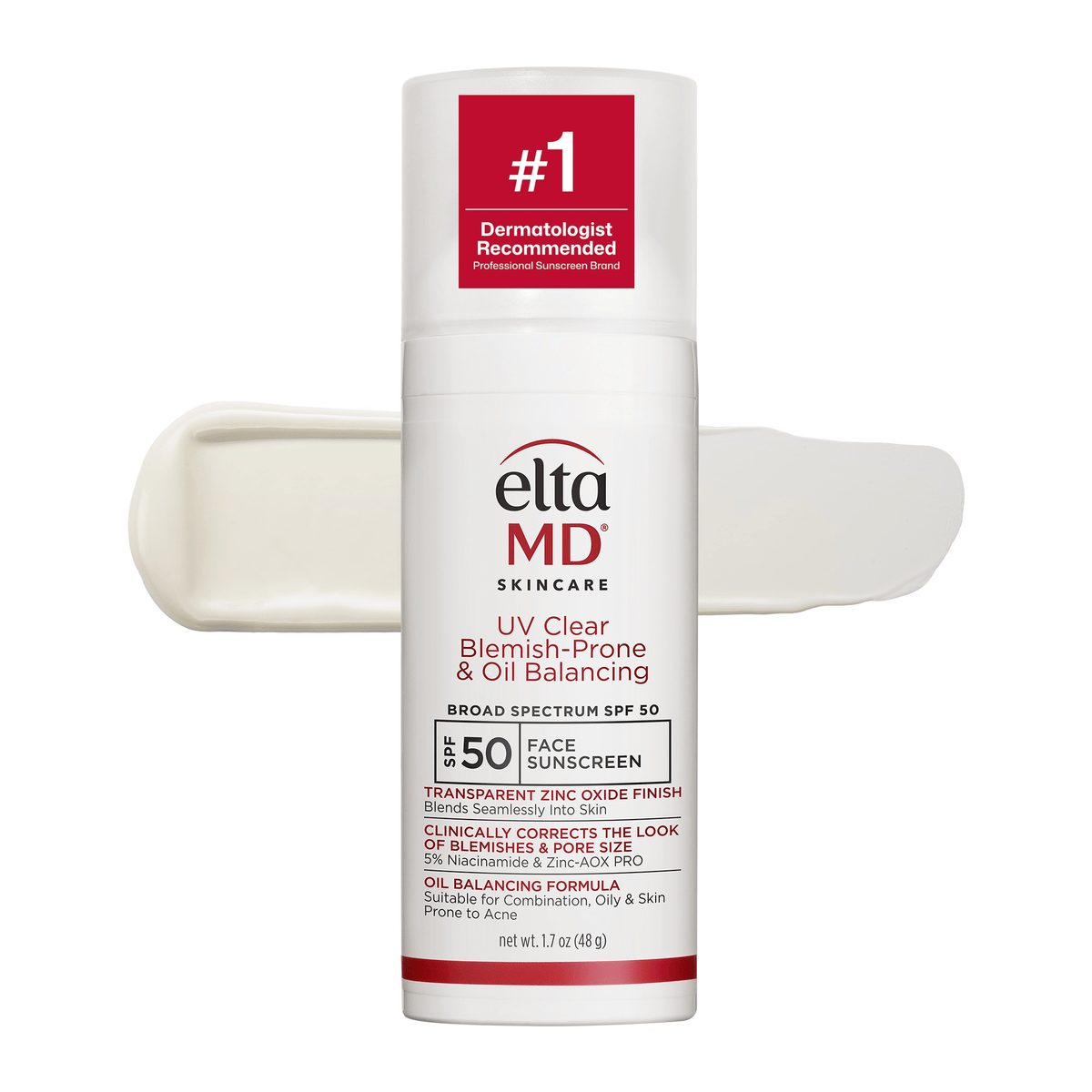 EltaMD Sunscreen EltaMD UV Clear Acne Blemish-Prone & Oil Balancing SPF 50 - Skin Type Solutions