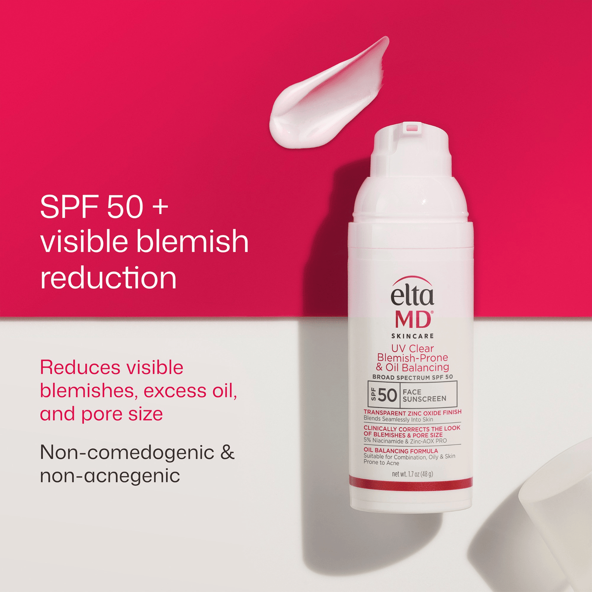 EltaMD Sunscreen EltaMD UV Clear Acne Blemish-Prone & Oil Balancing SPF 50 - Skin Type Solutions