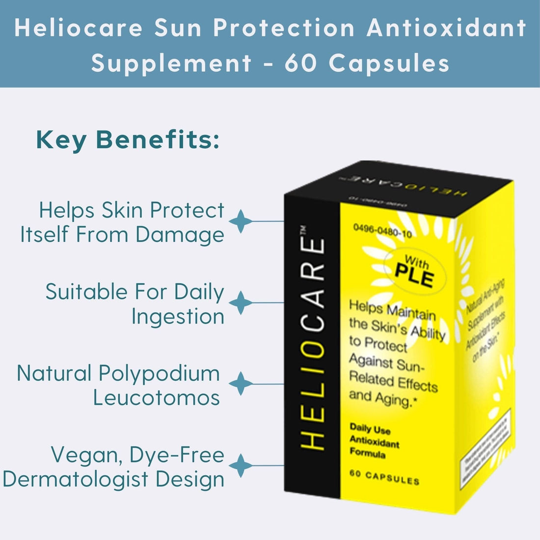 Heliocare Sun Protection Antioxidant Supplement - 60 Capsules Skin Type Solutions Heliocare Sun Protection Antioxidant Supplement - 60 Capsules Skin Type Solutions
