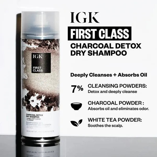 IGK Shampoo IGK First Class Charcoal Detox Dry Shampoo - Skin Type Solutions