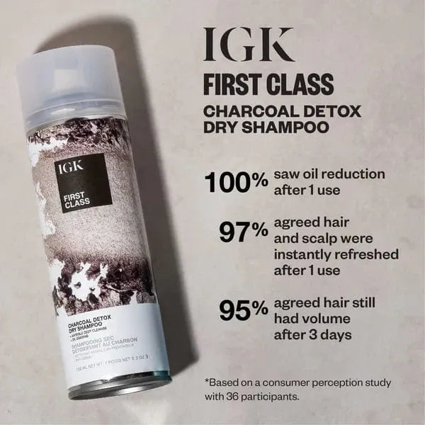 IGK Shampoo IGK First Class Charcoal Detox Dry Shampoo - Skin Type Solutions