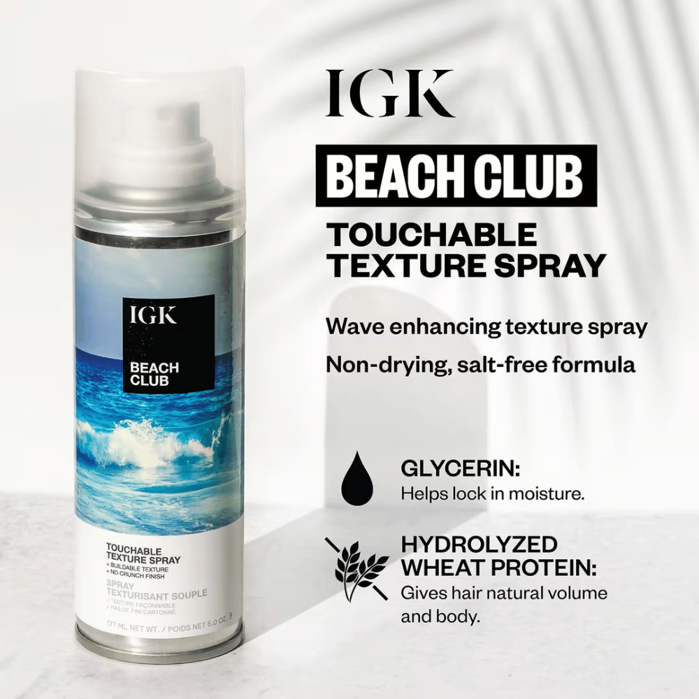 IGK Hair Styling Products IGK Beach Club Touchable Texture Spray - Skin Type Solutions