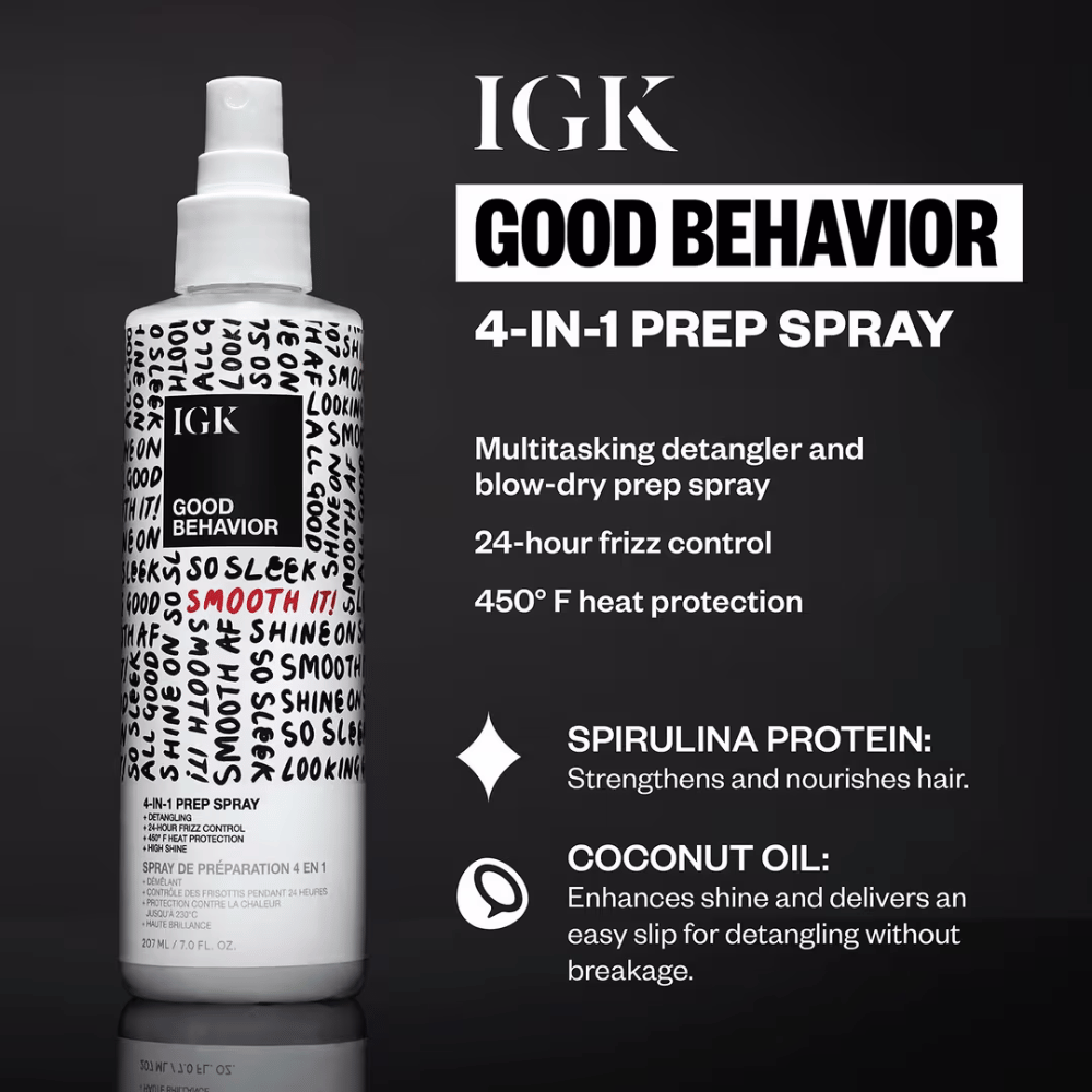 IGK Shampoo IGK Good Behavior 4-In-1 Prep Spray - Skin Type Solutions