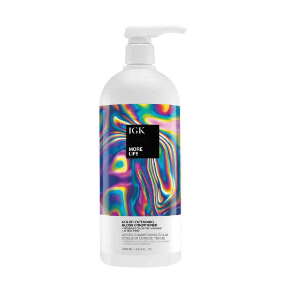 IGK Hair Conditioner 33.8 oz IGK More Life Color Extending Gloss Conditioner - Skin Type Solutions