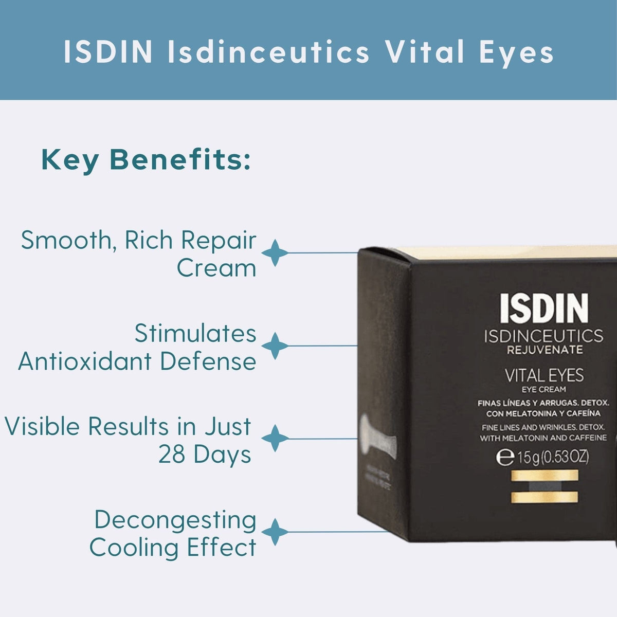 ISDIN Eye Treatment 0.53 oz. ISDIN Isdinceutics Vital Eyes - Skin Type Solutions