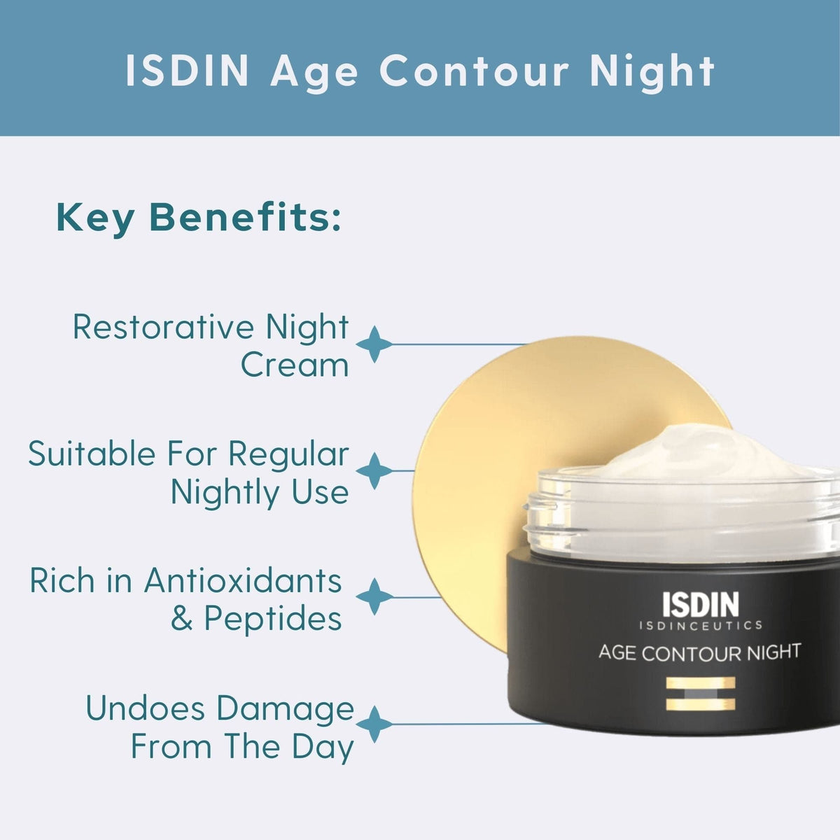 ISDIN Facial Moisturizer 1.8 fl. oz. ISDIN Age Contour Night - Skin Type Solutions