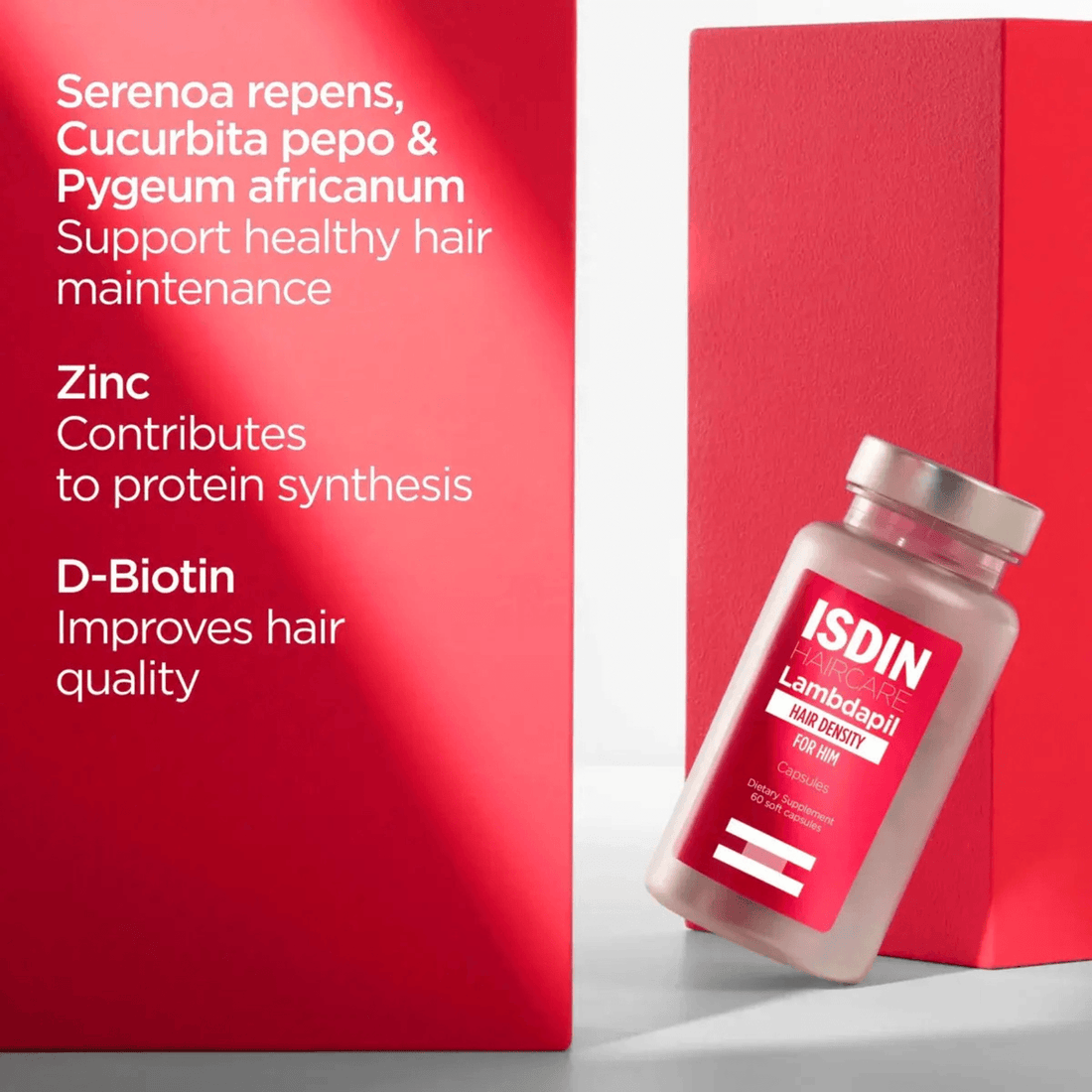 ISDIN Vitamins & Supplements 60 capsules ISDIN Lambdapil Hair Density Capsules for Him - Skin Type Solutions