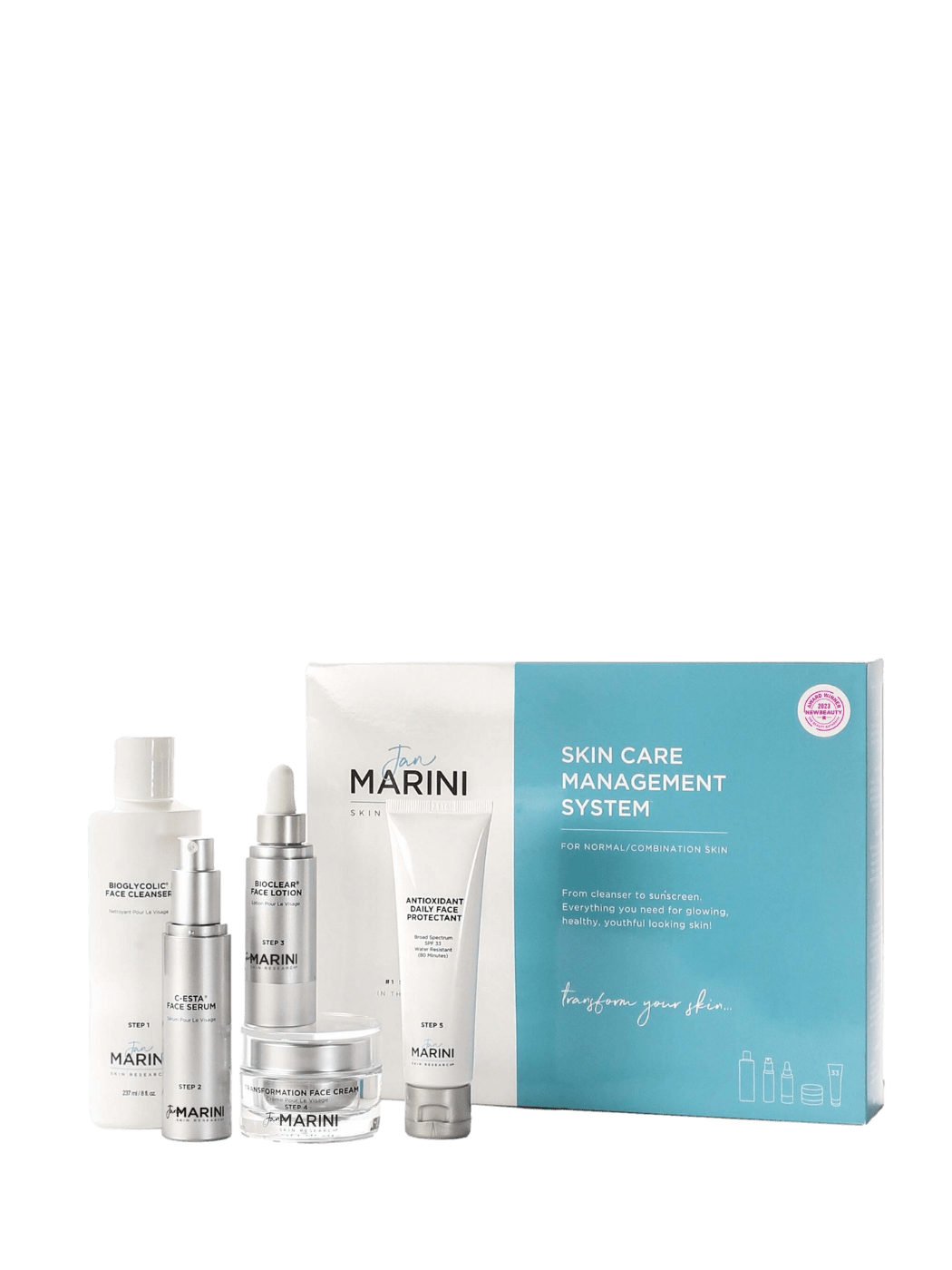 Jan Marini Facial Sunscreen Jan Marini Skin Care Management System - Normal/Combination Skin with Antioxidant Daily Face Protectant SPF 33 - Skin Type Solutions