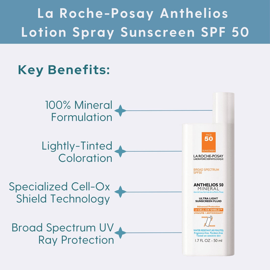 La Roche-Posay Anthelios Mineral Light Fluid Sunscreen SPF 50