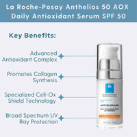 La Roche-Posay Facial Sunscreen 1.0 fl. oz. La Roche-Posay Anthelios 50 AOX Daily Antioxidant Serum SPF 50 - Skin Type Solutions