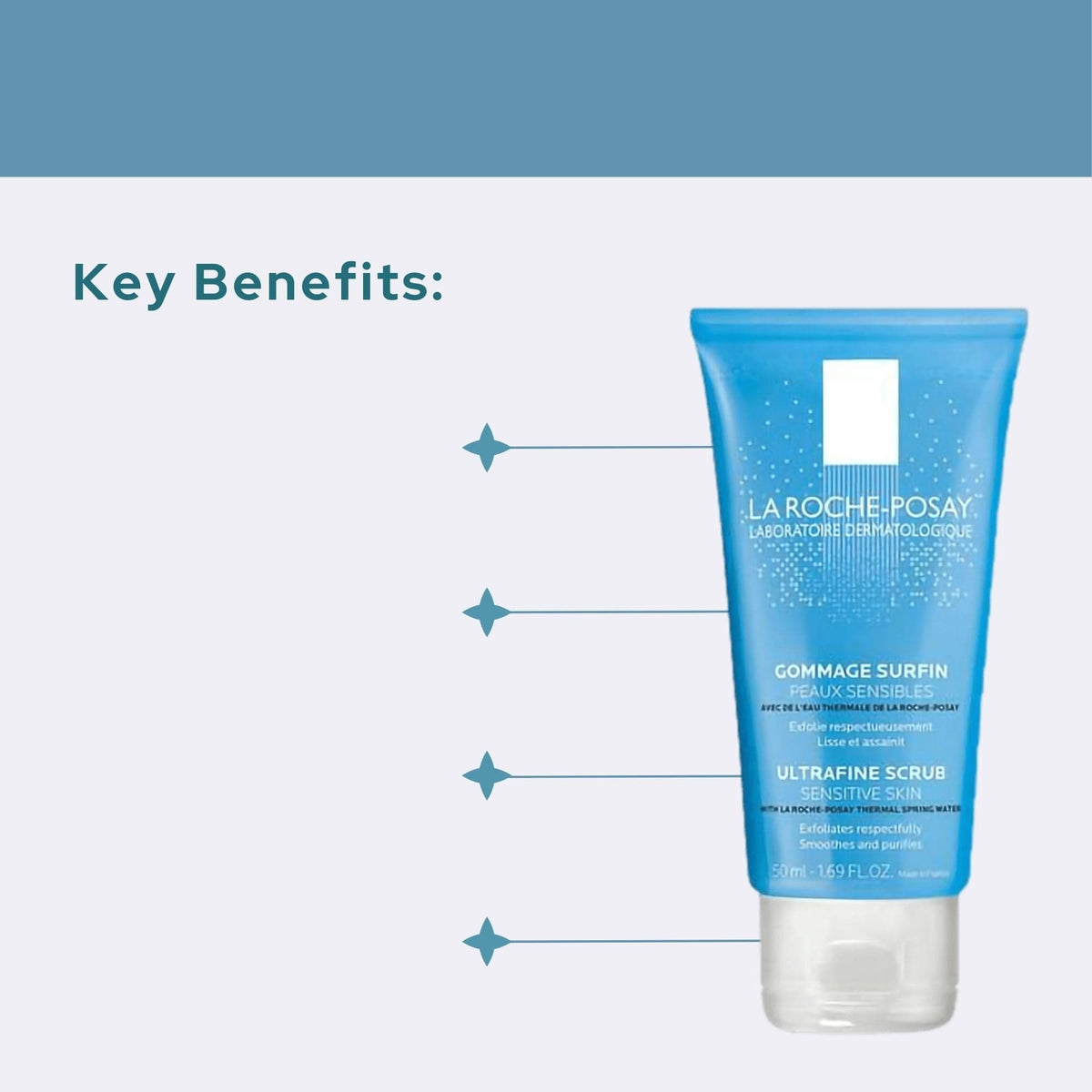 La Roche-Posay Face & Body Cleansers 1.69 fl. oz. La Roche-Posay Ultra-Fine Facial Scrub - Skin Type Solutions