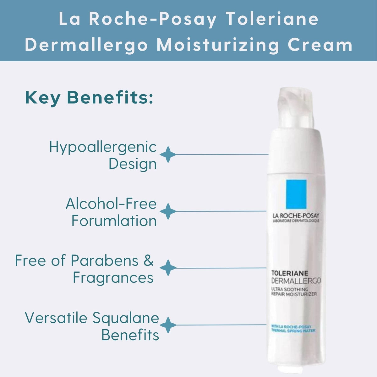 La Roche-Posay Facial Moisturizer 1.35 fl. oz. La Roche-Posay Toleriane Dermallergo Moisturizing Cream - Skin Type Solutions
