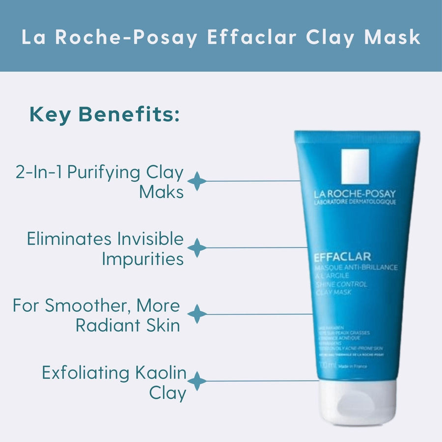 La Roche-Posay Facial Mask 3.38 fl. oz. La Roche-Posay Effaclar Clay Mask - Skin Type Solutions