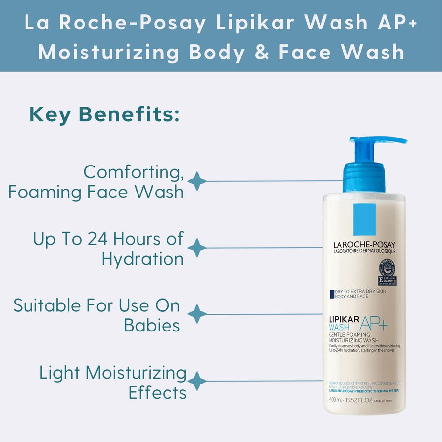 La Roche-Posay Lipikar Wash AP+ Moisturizing Body & Face Wash