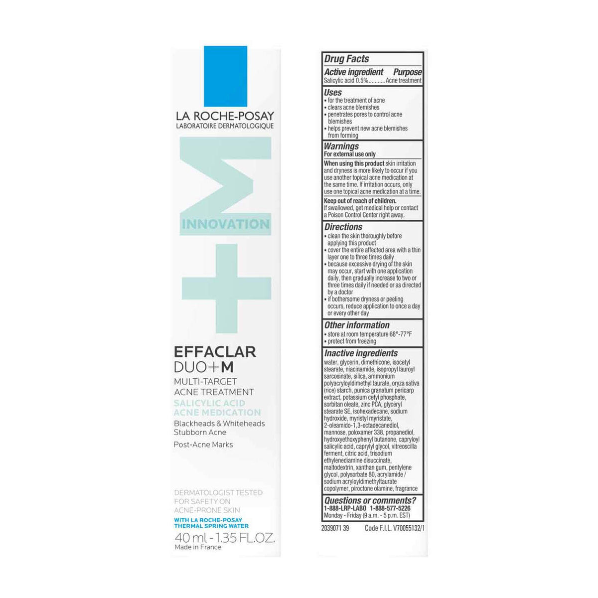 La Roche-Posay Treatments & Serums La Roche-Posay Effaclar DUO+M Acne Treatment - Skin Type Solutions