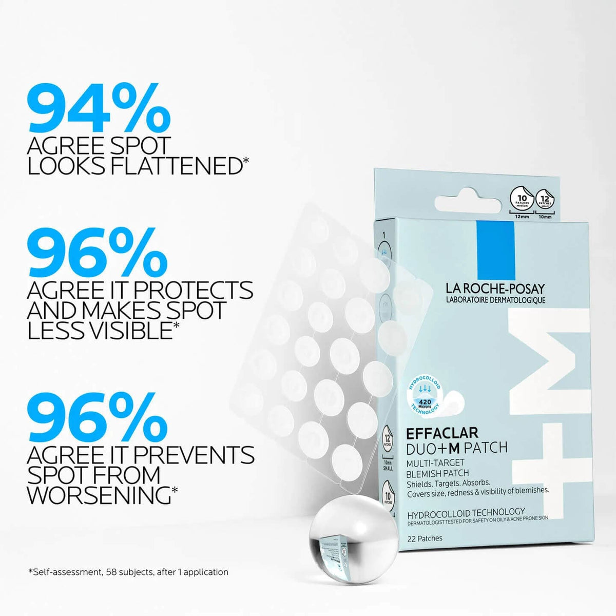 La Roche-Posay Eye Patch/Mask La Roche-Posay Effaclar Duo+M Blemish Patches - Skin Type Solutions