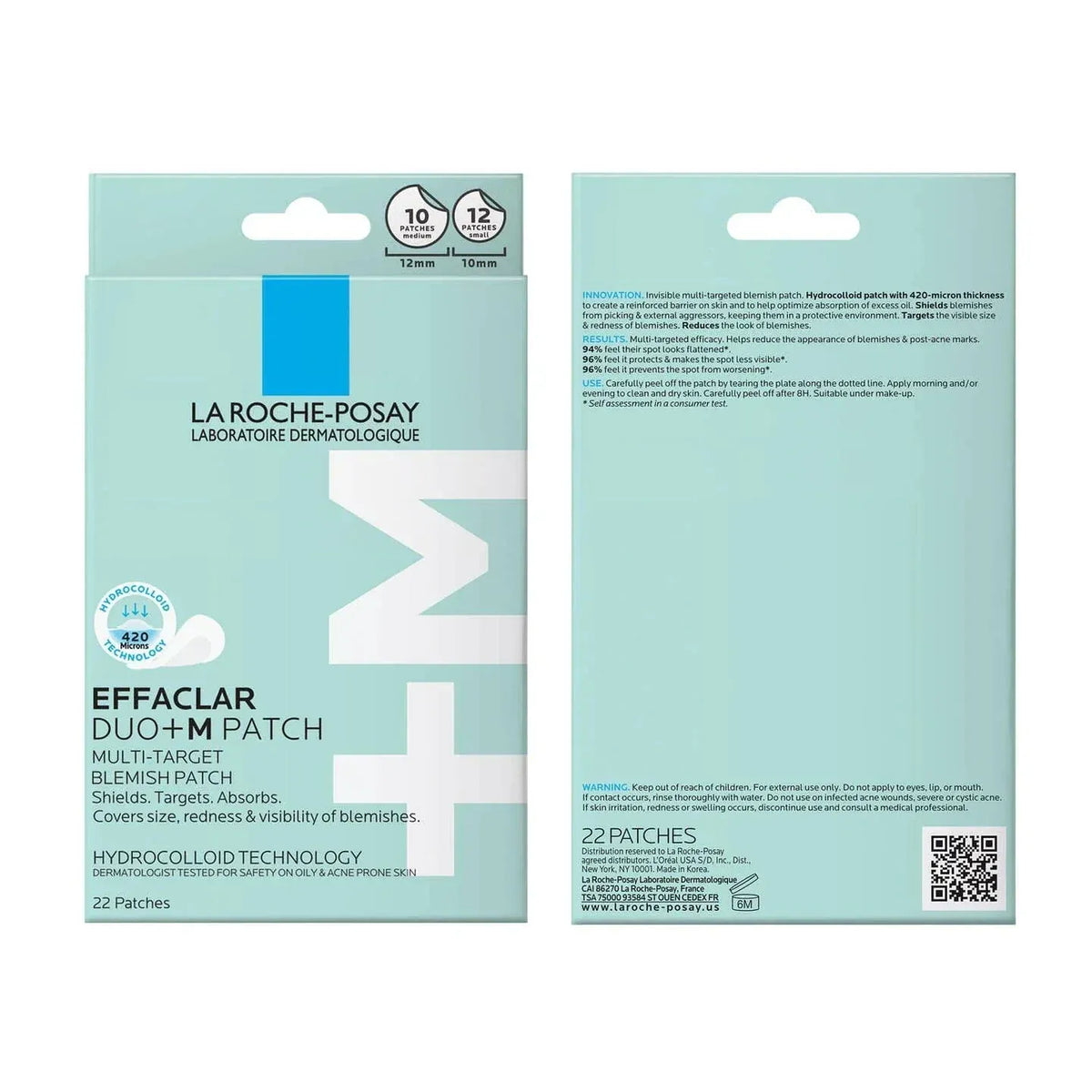 La Roche-Posay Eye Patch/Mask La Roche-Posay Effaclar Duo+M Blemish Patches - Skin Type Solutions