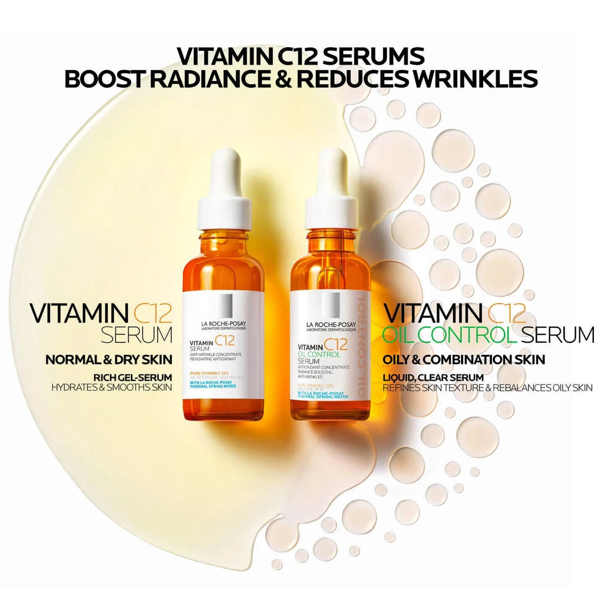La Roche-Posay Treatments & Serums La Roche-Posay Vitamin C12 Oil Control Serum for Oily Skin - Skin Type Solutions
