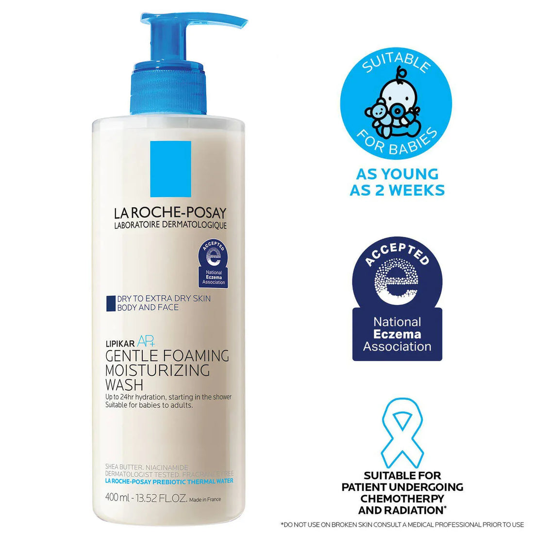 La Roche-Posay Body Cleanser La Roche-Posay Lipikar Wash AP+ Moisturizing Body & Face Wash - Skin Type Solutions