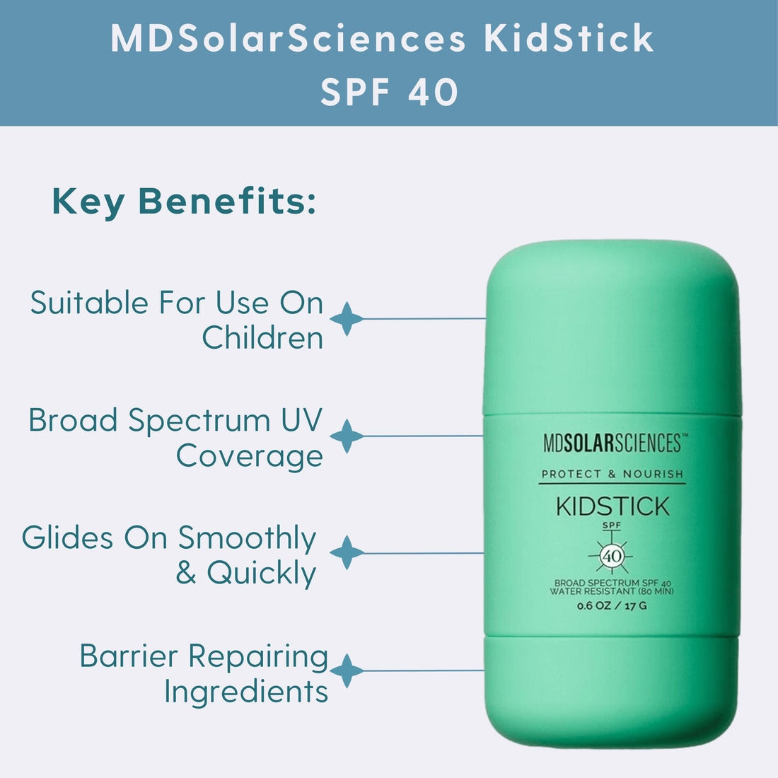 MDSolarSciences KidStick SPF 40