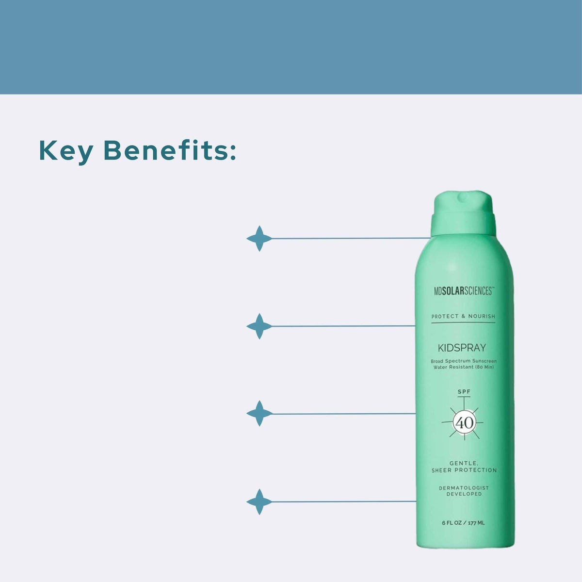 MDSolarSciences Body Sunscreen 6 fl oz MDSolarSciences Kidspray SPF 40 - Skin Type Solutions