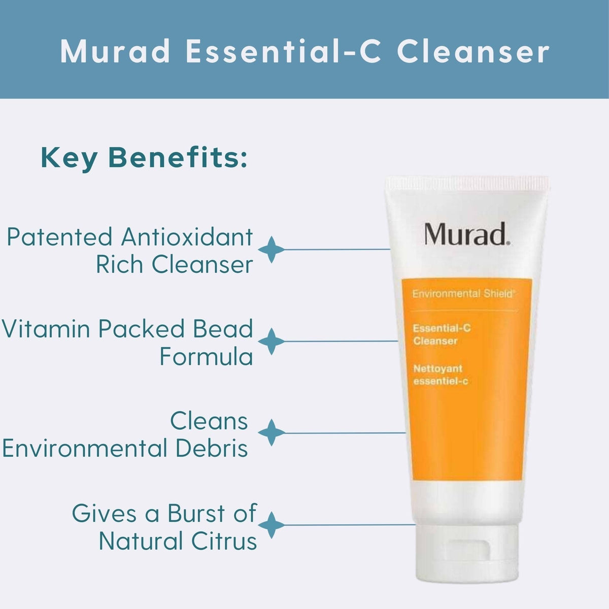 Murad Facial Cleanser 6.75 fl. oz. Murad Essential-C Cleanser - Skin Type Solutions