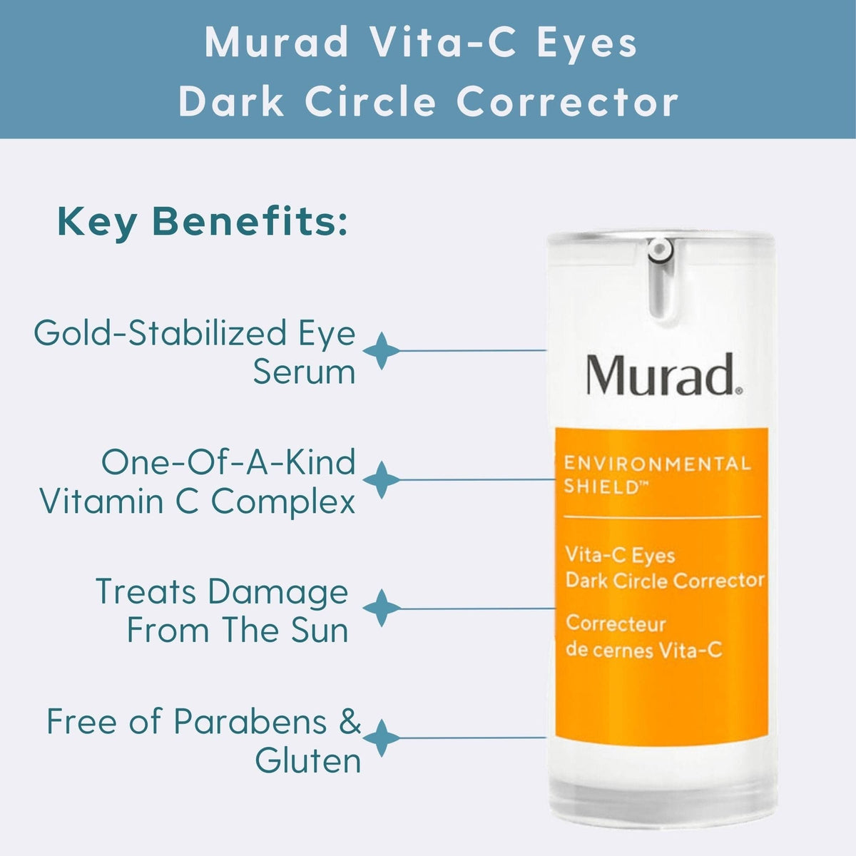 Murad Eye Treatment 0.5 oz. Murad Vita-C Eyes Dark Circle Corrector - Skin Type Solutions