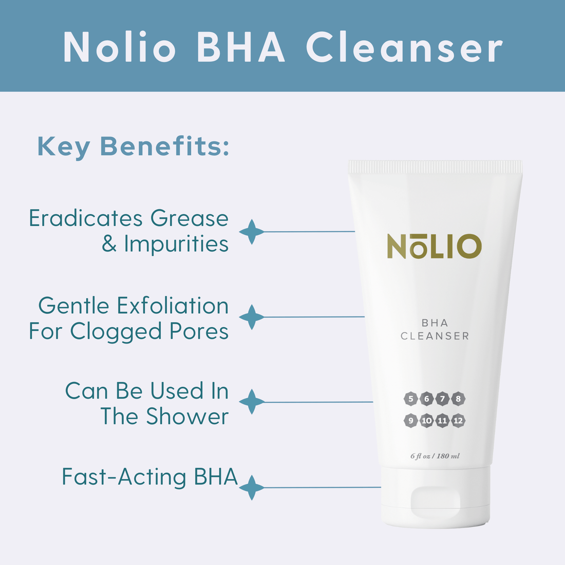 NOLIO Facial Cleanser NoLIO BHA Cleanser - Skin Type Solutions