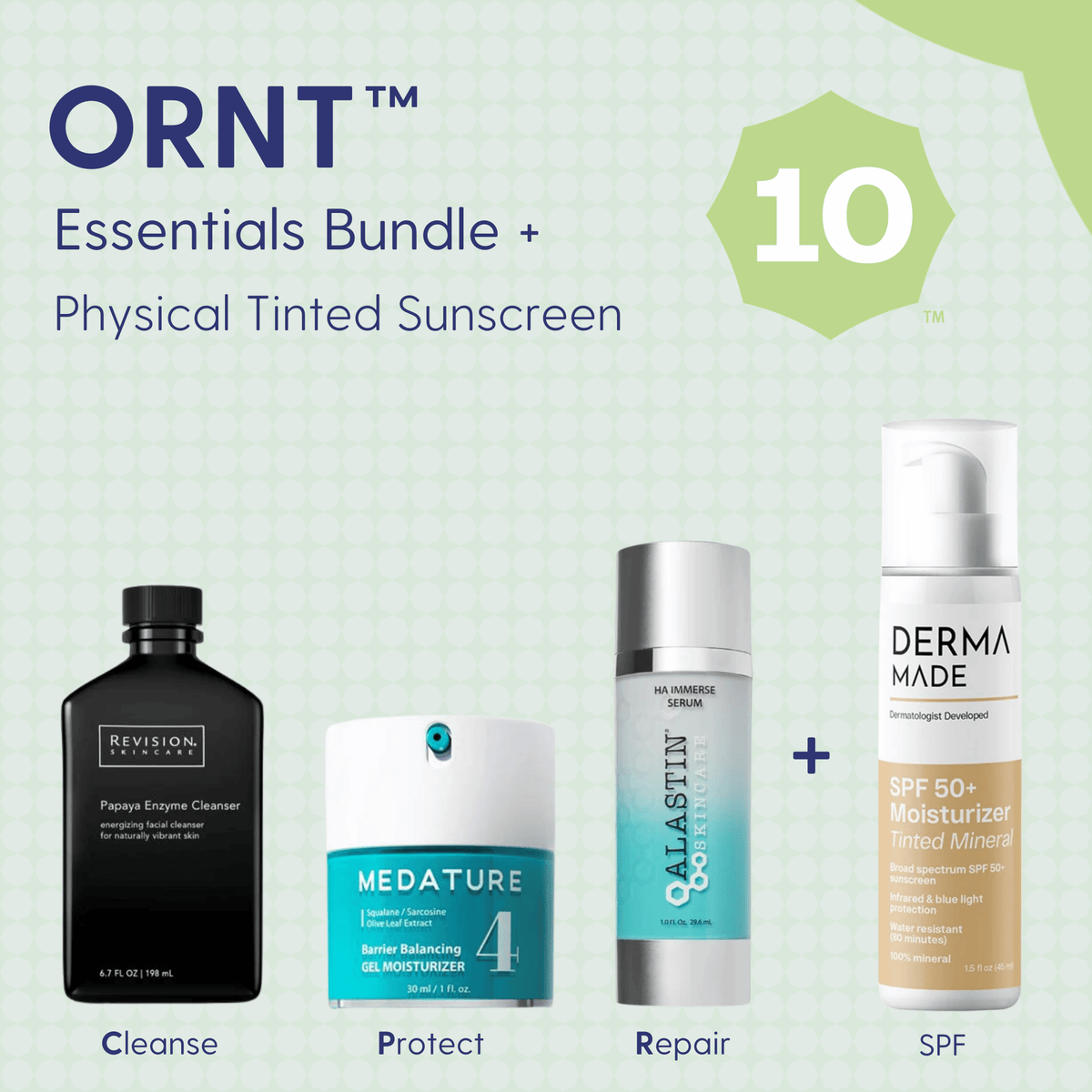 Skin Type Solutions Skincare Bundle Physical Tinted Sunscreen ORNT 10 - Essentials Bundle - Skin Type Solutions