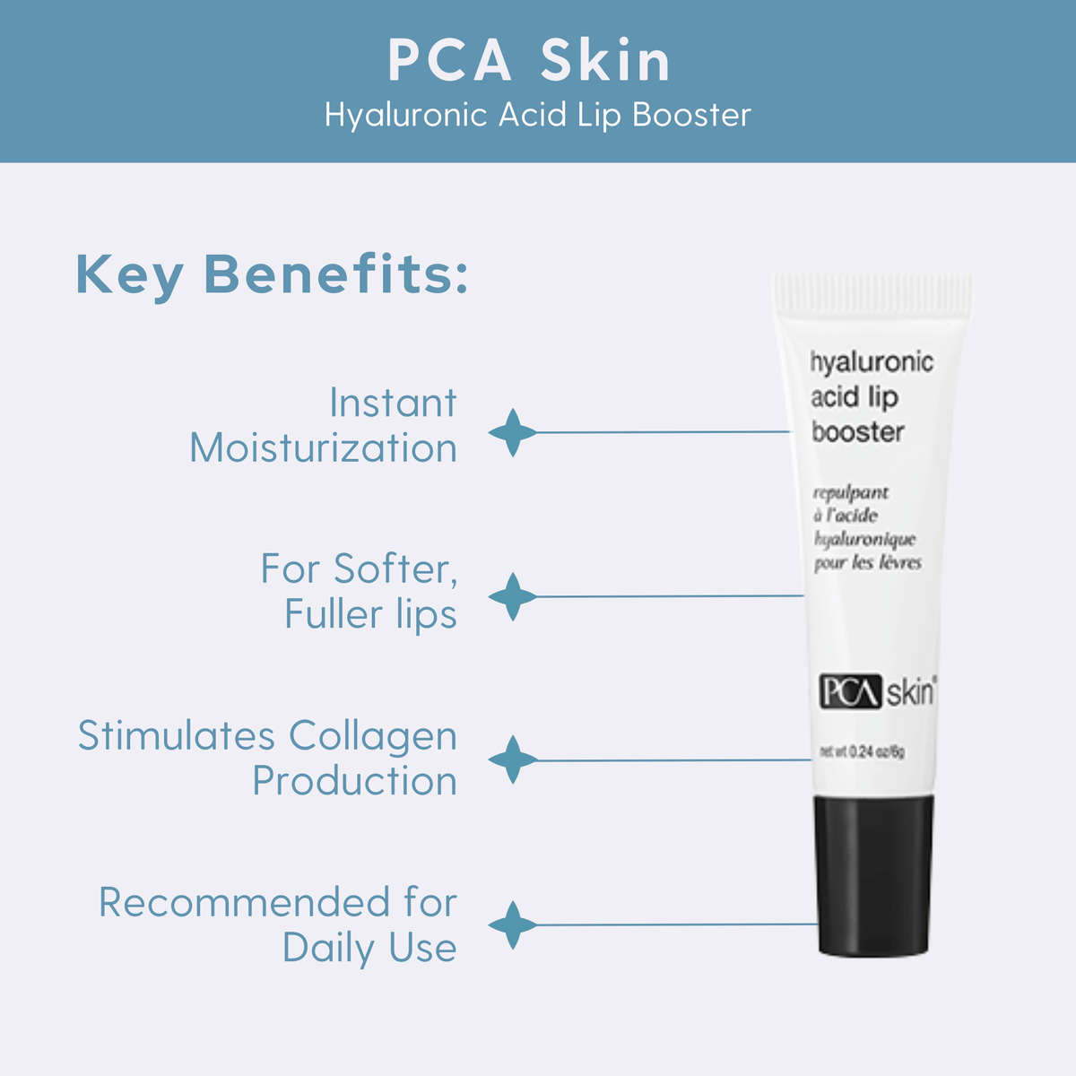PCA Skin Lip Treatments 0.24 oz. PCA Skin Hyaluronic Acid Lip Booster - Skin Type Solutions