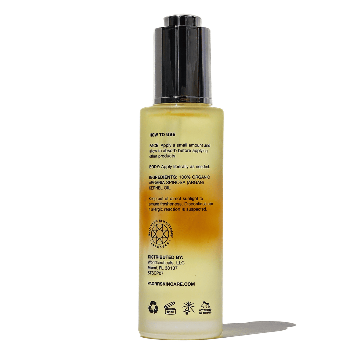 Zerafite Face & Body Treatment PAORR By Zerafite Organic Moroccan Argan Oil - Skin Type Solutions