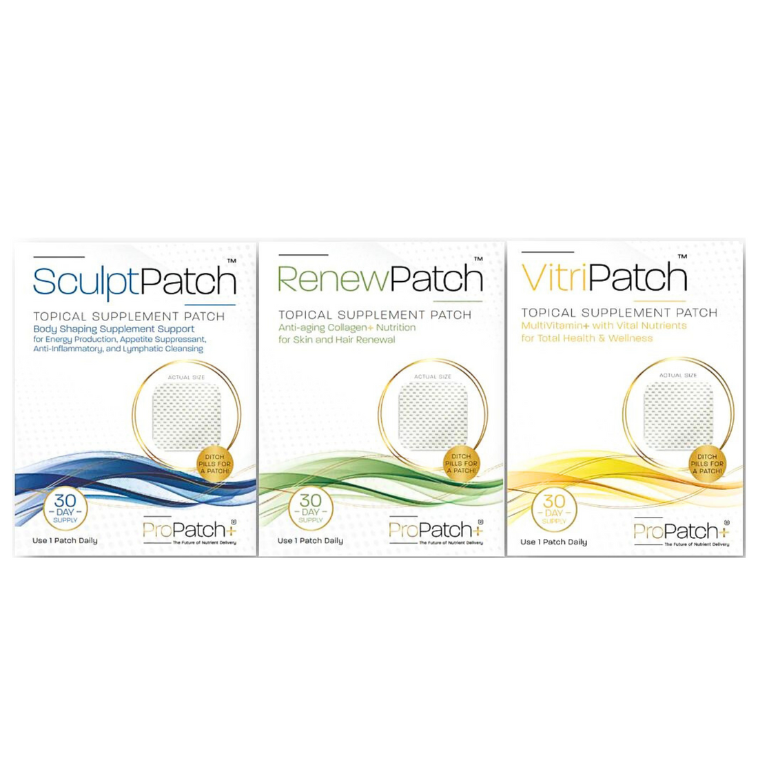 ProPatch+ Bundle (30-Day Supply of Sculpt, Renew, Vitri)