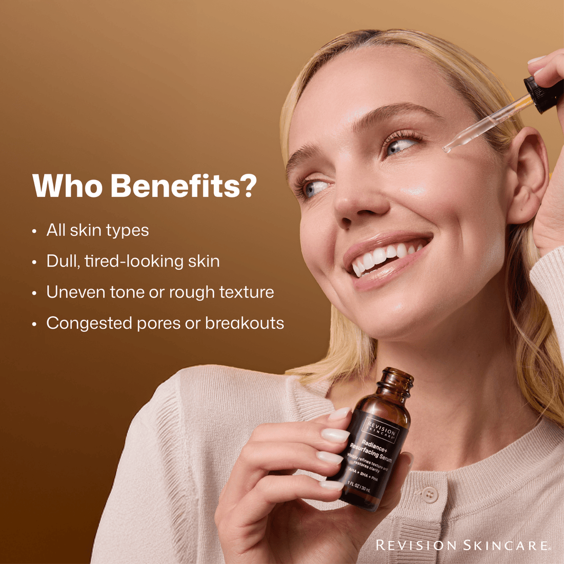 Revision Treatments & Serums Revision Skincare Radiance+ Resurfacing Serum - Skin Type Solutions
