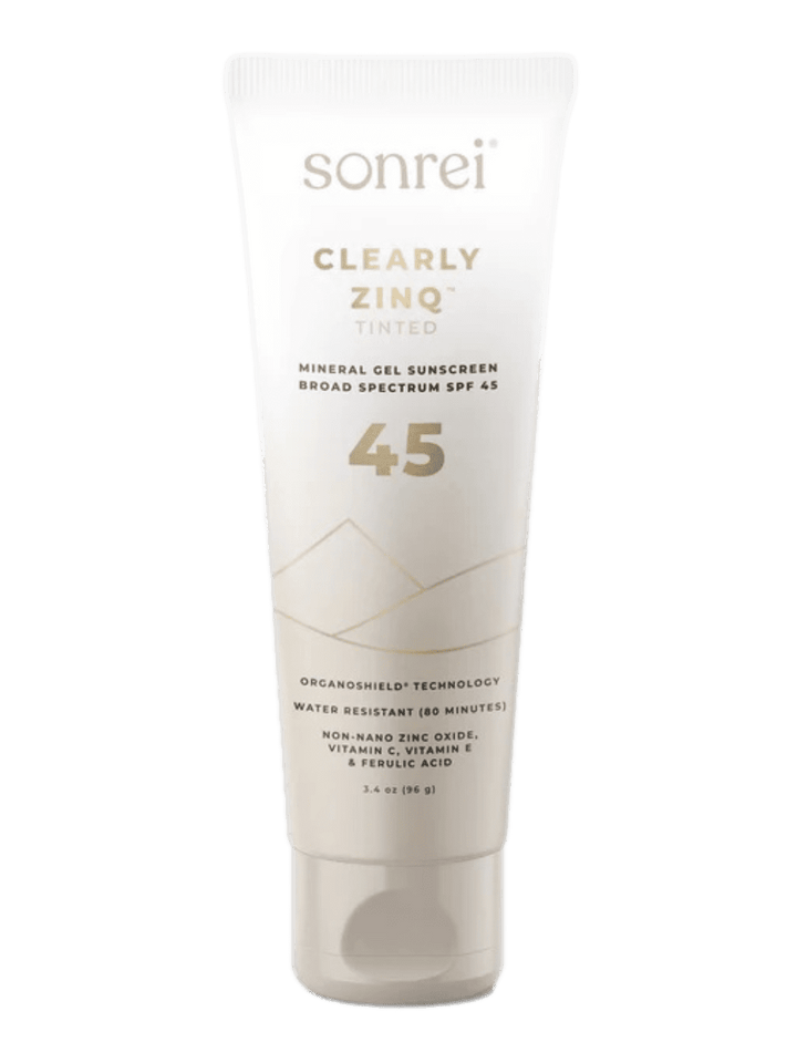 Sonrei Clearly Zinq Tinted Mineral Gel Sunscreen SPF 45 3.4 oz.