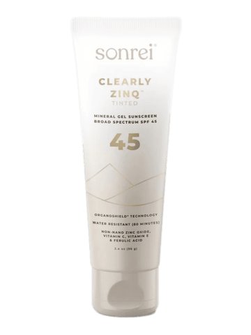 Sonrei Clearly Zinq Tinted Mineral Gel Sunscreen SPF 45 3.4 oz.