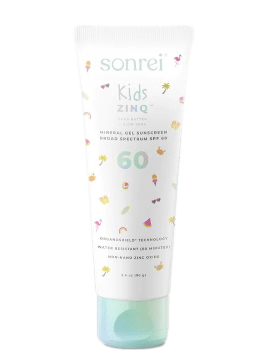 Sonrei Body Sunscreen 3.4 oz. Sonrei Kids Zinq Mineral Gel Sunscreen SPF 60 - Skin Type Solutions