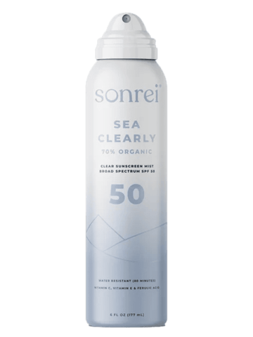 Sonrei Sea Clearly Organic Clear Sunscreen Mist SPF 50 6 oz.