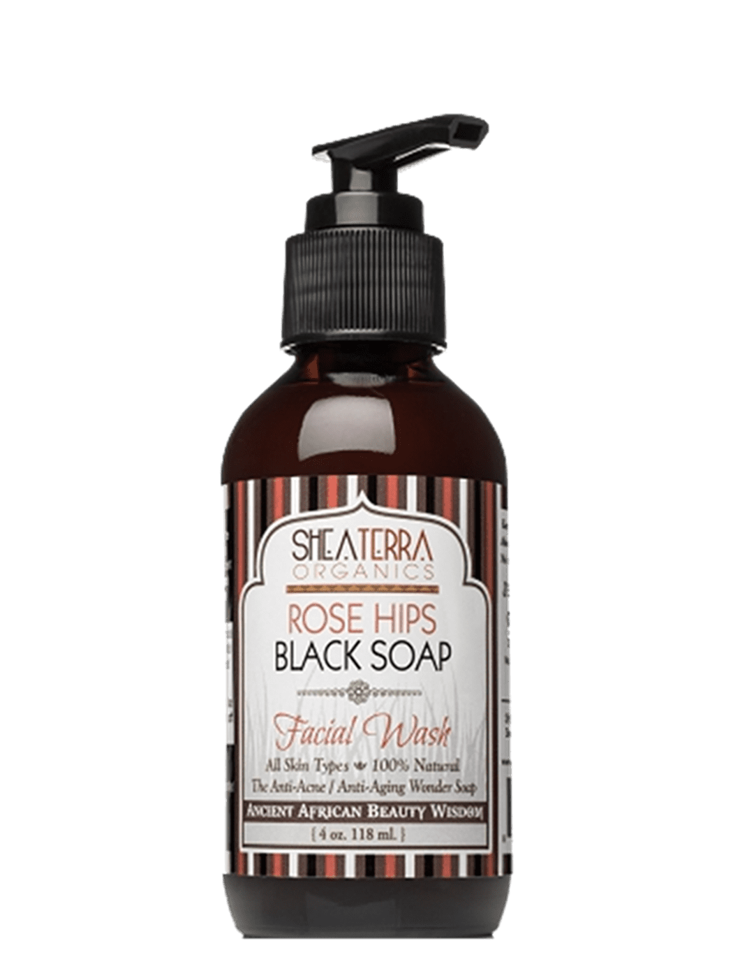 Shea Terra Face & Body Treatment Shea Terra Rose Hips & Black Soap Deep Pore Facial Wash - Skin Type Solutions