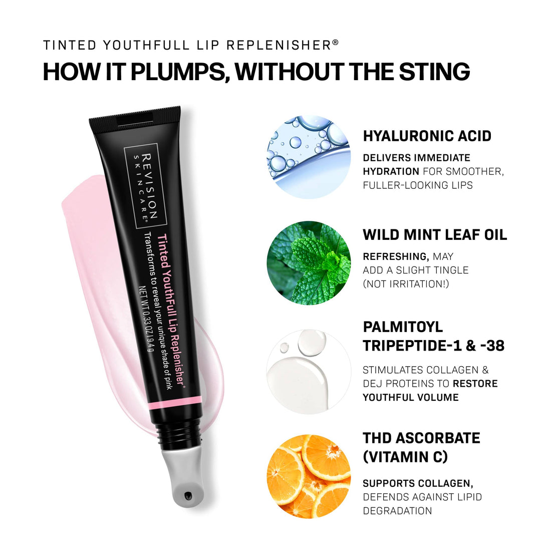 Revision Lip Treatments Revision Skincare Tinted YouthFull Lip Replenisher - Skin Type Solutions
