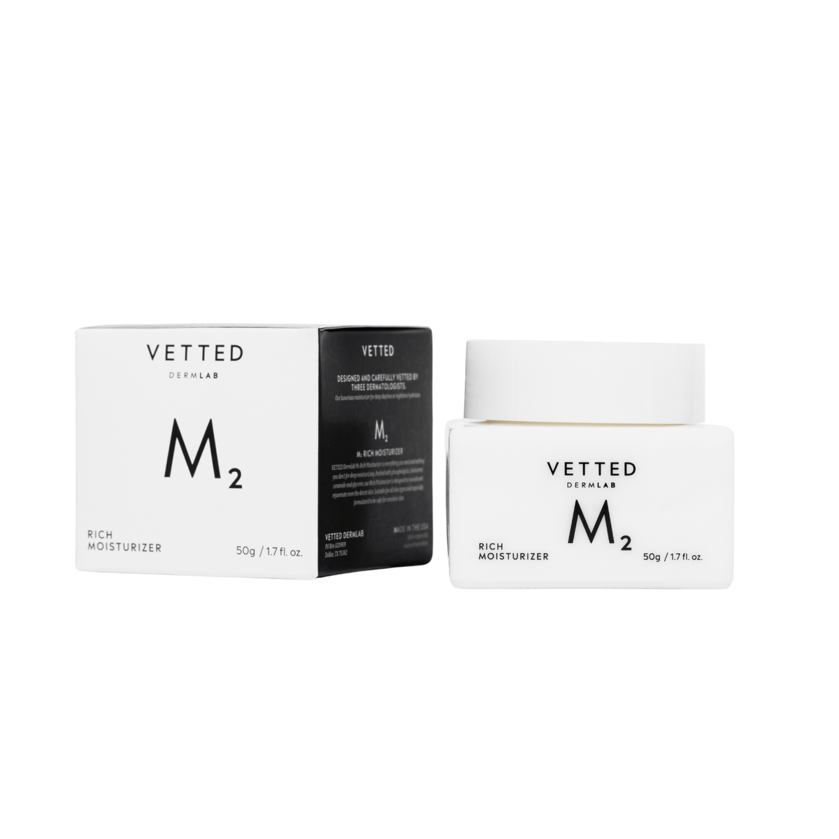 Vetted Face Moisturizers 50ml VETTED M₂ Rich Moisturizer - Skin Type Solutions