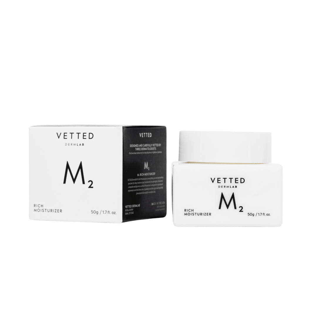Vetted Face Moisturizers 50ml VETTED M₂ Rich Moisturizer - Skin Type Solutions