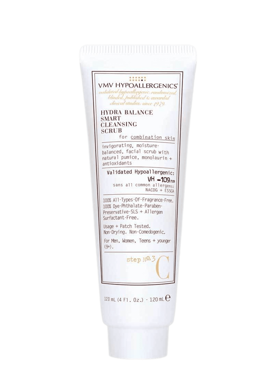 VMV HYPOALLERGENICS Face & Body Cleansers 4.0 fl. oz. VMV HYPOALLERGENICS Hydra Balance Smart Cleansing Scrub for Combination Skin - Skin Type Solutions