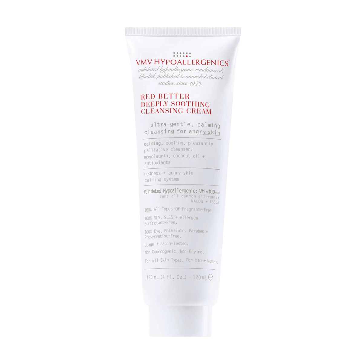VMV HYPOALLERGENICS Facial Cleanser 4.0 fl. oz. VMV HYPOALLERGENICS Red Better Deeply Soothing Cleansing Cream - Skin Type Solutions