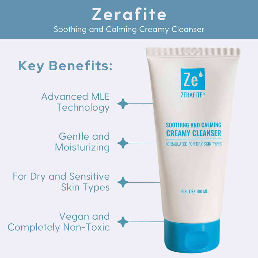 Zerafite soothing and calming creamy cleanser key benefits