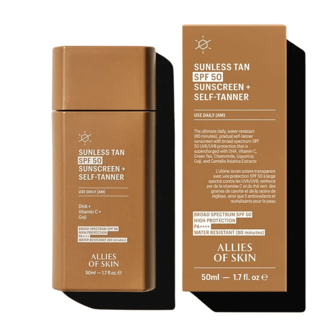 Allies Of Skin Sunscreen Allies of Skin Sunless Tan SPF 50 Daily Self-Tanner - Skin Type Solutions